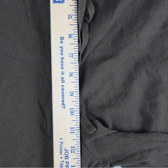 FRESH PRODUCE Cotton Gauze Pull On Pant with Drawstring Waist Chocolate Brown L - Picture 5 of 7